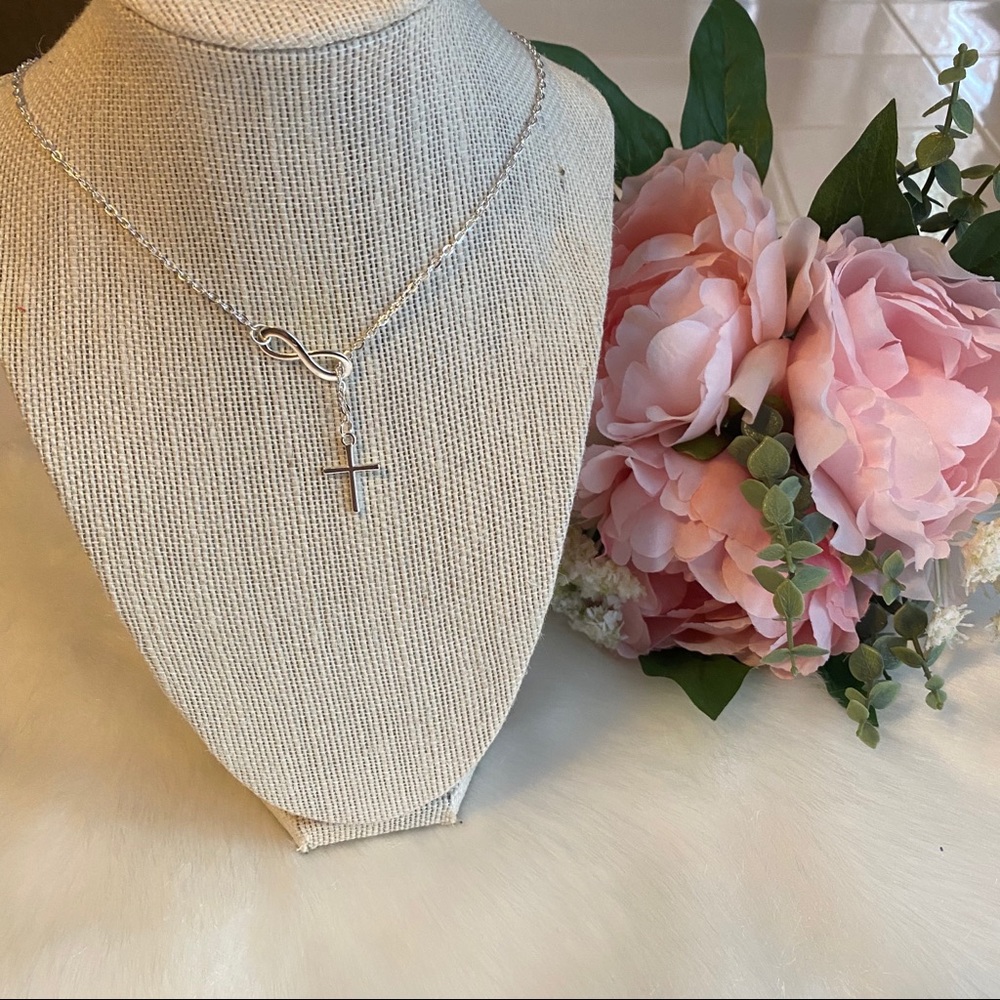 Cross Infinity Necklace - Picture 3 of 5